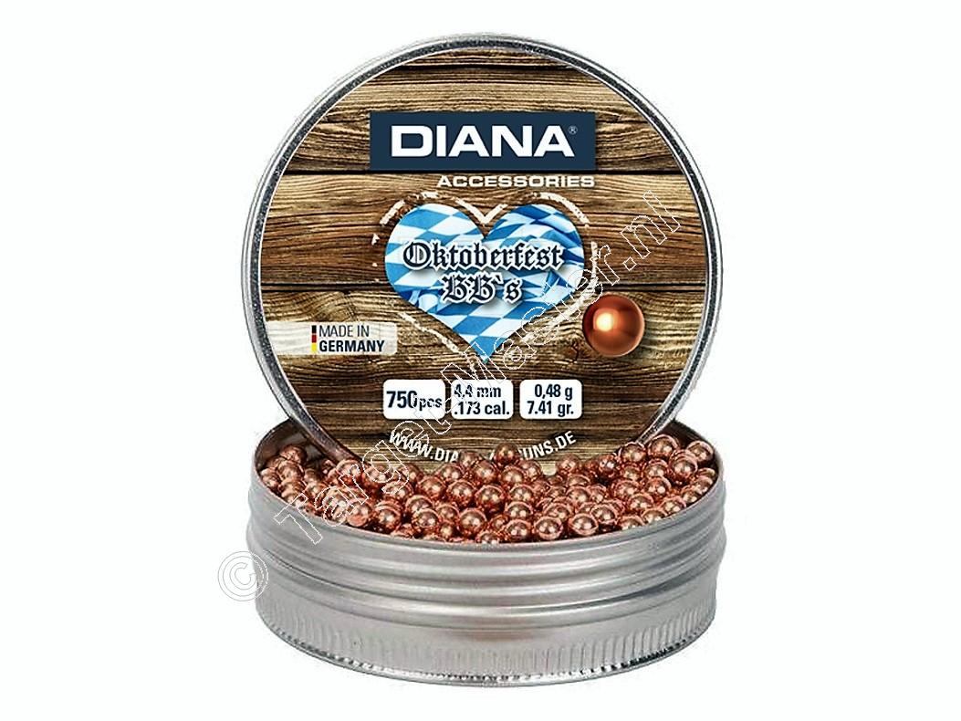 Diana Oktoberfest BB's 4.40mm Copper Coated Lead package of 750